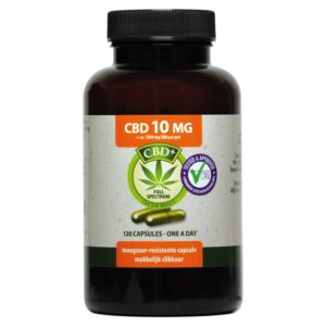 Jacob Hooy CBD capsules 10mg - 120 stuks
