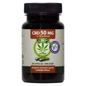 Jacob Hooy CBD Capsules 50mg – 30 stuks