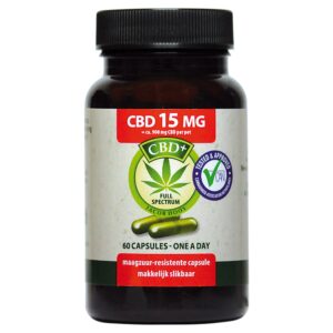 Jacob Hooy CBD Capsules 15mg – 12 stuks