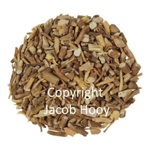Ashwagandawortel gesneden